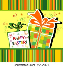 Colorful vector easter card