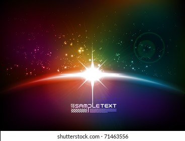 Colorful Vector Eclipse