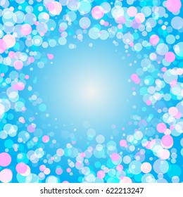 Colorful Vector Explosion of Confetti. Festive Background for Design with a Place for Text
