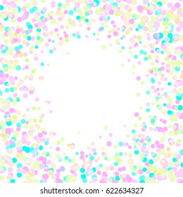 Colorful Vector Explosion of Confetti. Festive Background for Design with a Place for Text