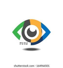 Colorful vector eye