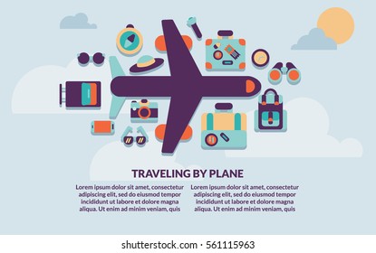 Colorful vector flat banners set. Quality design illustrations, elements and concept. 