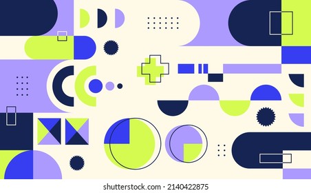 Colorful vector flat design geometric for abstract background template
