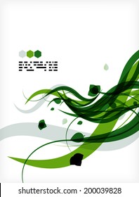 Plantillas de diseño floral vectorial coloridas con espacio de copia. Antecedentes naturales, presentaciones de negocios ecológicos presenFolleto o diseño de portadas de libros