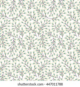 Patrón floral vectorial colorido