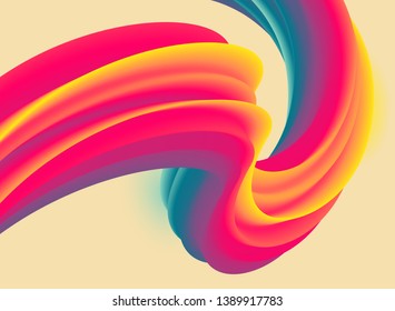 Colorful vector flow - abstract design template