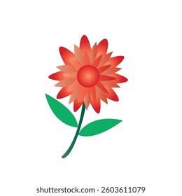 colorful vector flower design. vector flower.