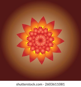 colorful vector flower design. vector flower.