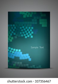 Colorful vector flyer design.