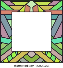 Colorful vector frame 