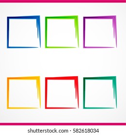 Colorful Vector Frame Banners