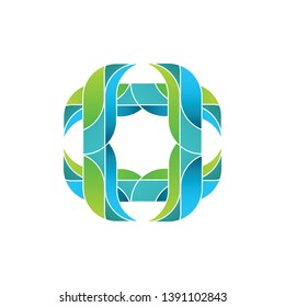 Colorful vector frame. Design ornament vector. Design element. Flower leaves design
