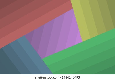Fondo geométrico de Vector colorido con rayas de colores. Fondo de Vector. Líneas rectas. Plantilla polivalente.