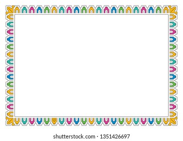 Colorful Vector Geometric Certificate Stock Vector (Royalty Free ...