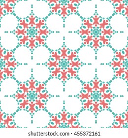 Colorful vector Geometric designs floral simple pattern. 