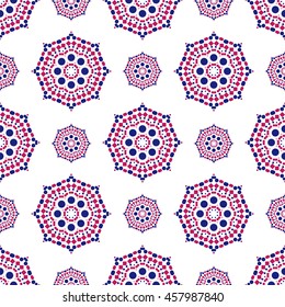 Colorful vector Geometric designs floral simple pattern. 