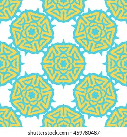 Colorful vector Geometric designs floral simple pattern. 
