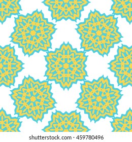 Colorful vector Geometric designs floral simple pattern. 