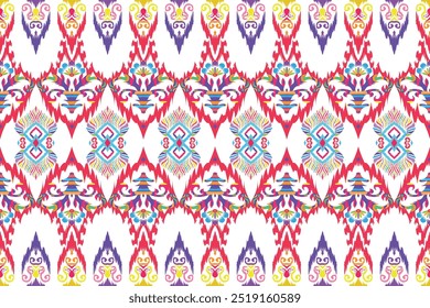 Colorful vector geometric shapes. Abstract ethnic pattern. Elements for brochure."This content was created using vector drawing tools and software, not generated by AI"
