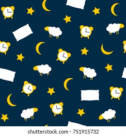 Colorful vector goodnight pattern for you design and printing