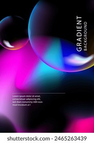 Colorful vector gradient abstract background