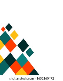 Colorful vector graphic template cover illustration.