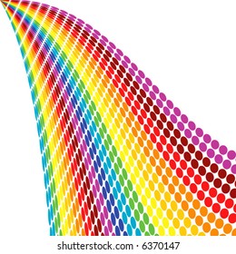 colorful Vector Halftone rainbow