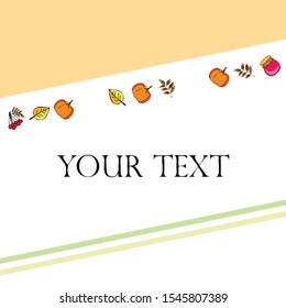 Colorful vector hand drawn doodle cartoon set of Autumn theme items, objects and symbols
