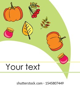 Colorful vector hand drawn doodle cartoon set of Autumn theme items, objects and symbols