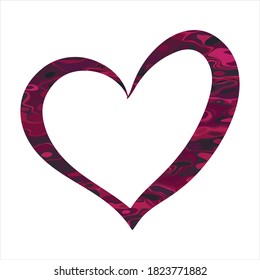 Colorful vector Heart icon. Love symbol Flat style. Design elements for Valentine's day