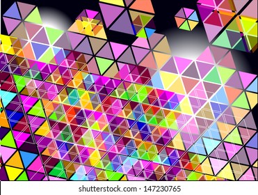 colorful vector hexagons background