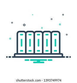 Colorful vector icon for archive