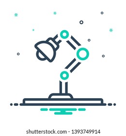 Colorful vector icon for lamp