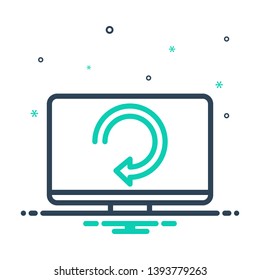 Colorful vector icon for lan network