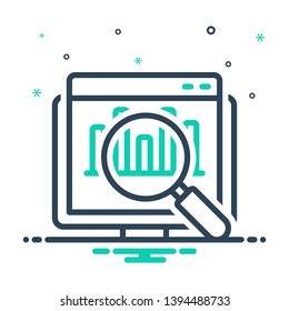 Colorful vector icon for seo audit 