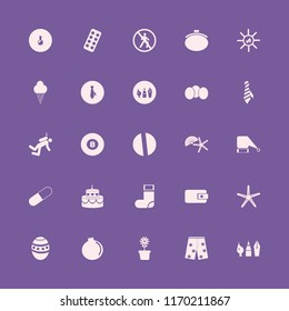 colorful vector icons set. with tie, pill, cake and drawing painting tools in set