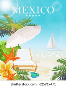 Colorful vector illustration about Mexico. Mexican elements