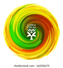 Ilustración vectorial colorida. Ilustración abstracta.