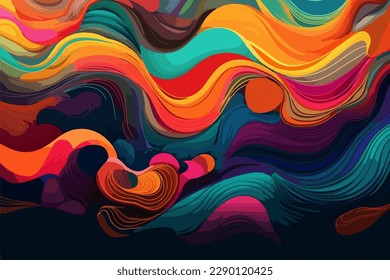 fondo colorido de ilustración vectorial. fondo de pantalla, único, poco común