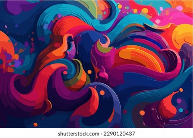 colorful vector illustration background. wallpaper, unique, uncommon