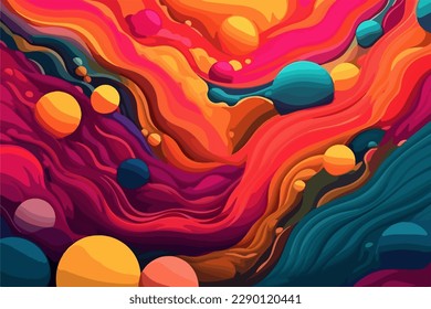 fondo colorido de ilustración vectorial. fondo de pantalla, único, poco común