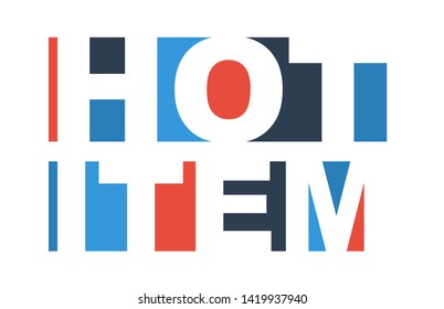 colorful vector illustration banner hot item