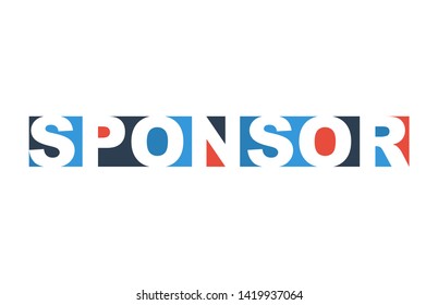 colorful vector illustration banner sponsor