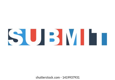 colorful vector illustration banner submit