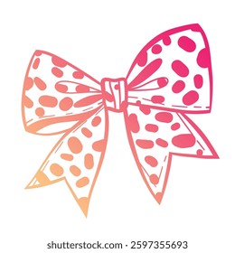 Colorful vector illustration of bow