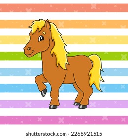 Colorful vector illustration. cartoon character. Isolated on abstract background. Design element. Template for your design. Vector illustration.