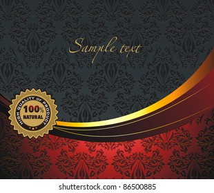 Colorful vector illustration with graphic symbol. Ecology Company Template Background. Elegant classic Design billboard.