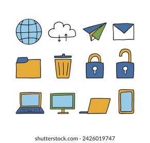 Icono de ilustración vectorial colorido para web