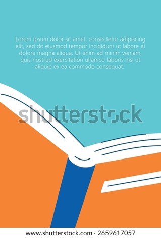Colorful vector illustration of open books for education, reading and study themes. Perfect for school, library, academic and learning design projects .