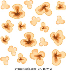 Colorful Vector Illustration Set Of Popcorn. Perfect For Posters, Wrapping Paper, Wallpaper, Cinema Hall Design